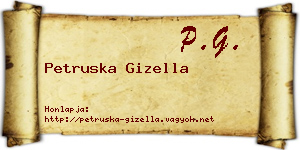 Petruska Gizella névjegykártya
